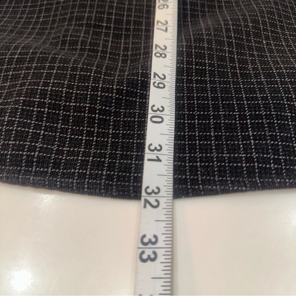 Croft & Barrow Corduroy Button-Down Plaid Black/White/Navy Size Medium EUC - Picture 10 of 11